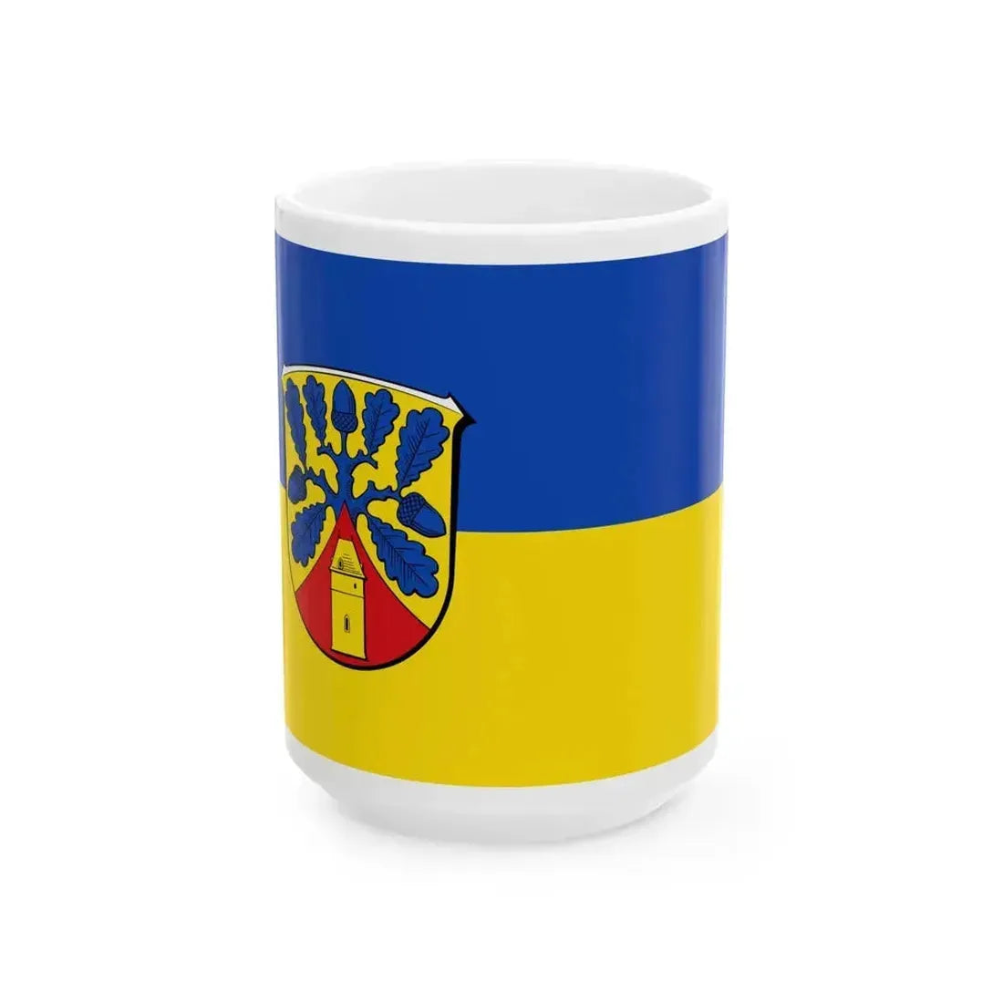 DEU Erda Flag (Germany) White Coffee Mug 15oz - Go Mug Yourself