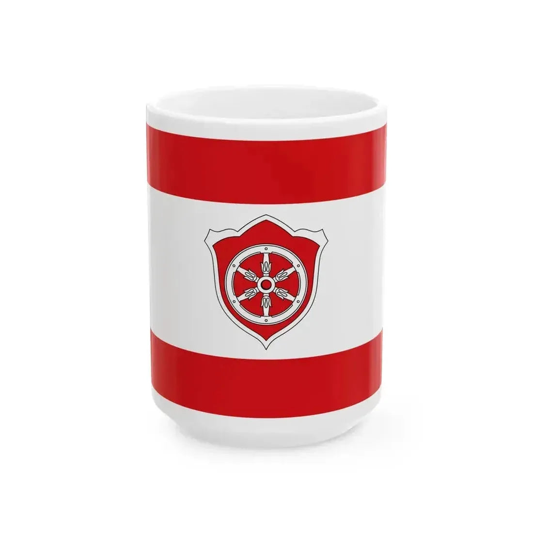 DEU Gernsheim Flag (Germany) White Coffee Mug 15oz - Go Mug Yourself