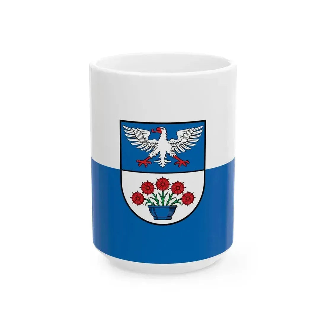 DEU Guntersblum Flag (Germany) White Coffee Mug 15oz - Go Mug Yourself