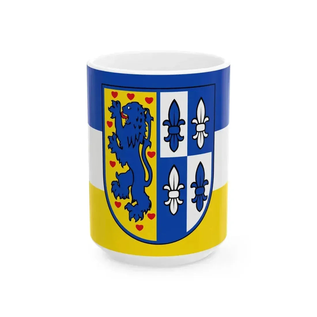 DEU Hamburg-Wilhelmsburg Flag (Germany) White Coffee Mug 15oz - Go Mug Yourself