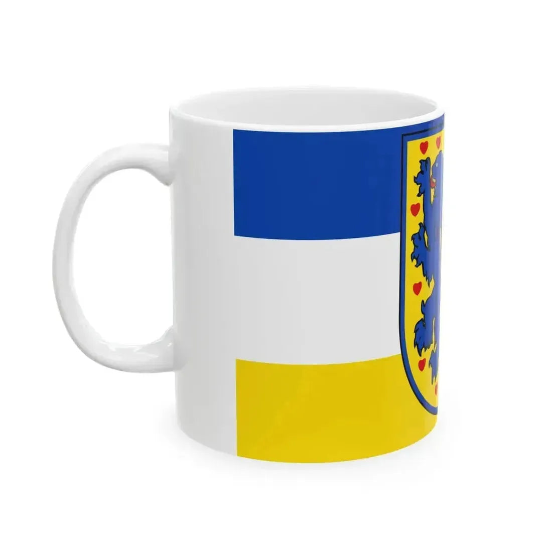 DEU Hamburg-Wilhelmsburg Flag (Germany) White Coffee Mug - Go Mug Yourself
