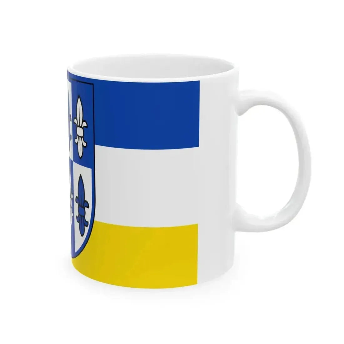 DEU Hamburg-Wilhelmsburg Flag (Germany) White Coffee Mug - Go Mug Yourself