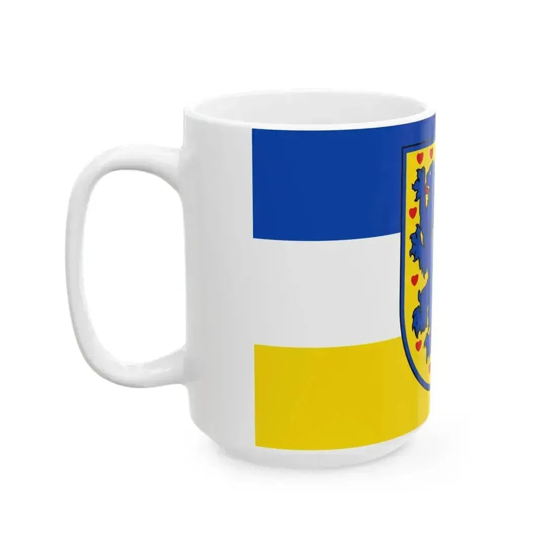 DEU Hamburg-Wilhelmsburg Flag (Germany) White Coffee Mug - Go Mug Yourself