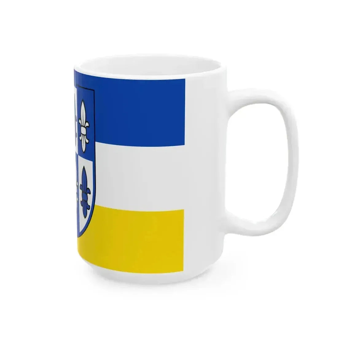 DEU Hamburg-Wilhelmsburg Flag (Germany) White Coffee Mug - Go Mug Yourself