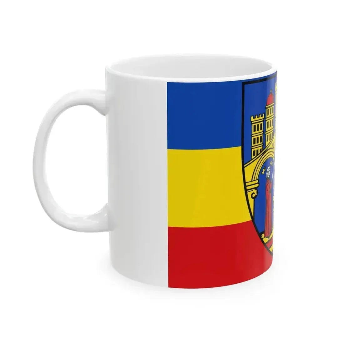 DEU Herborn horizontal Flag (Germany) White Coffee Mug - Go Mug Yourself