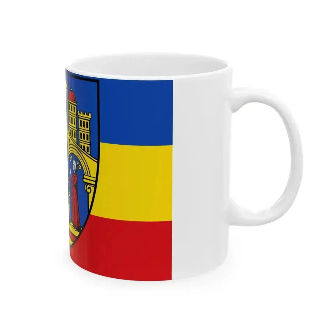 DEU Herborn horizontal Flag (Germany) White Coffee Mug - Go Mug Yourself