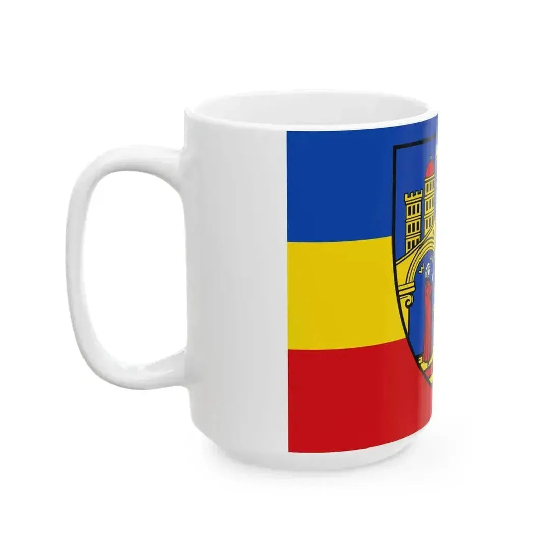 DEU Herborn horizontal Flag (Germany) White Coffee Mug - Go Mug Yourself
