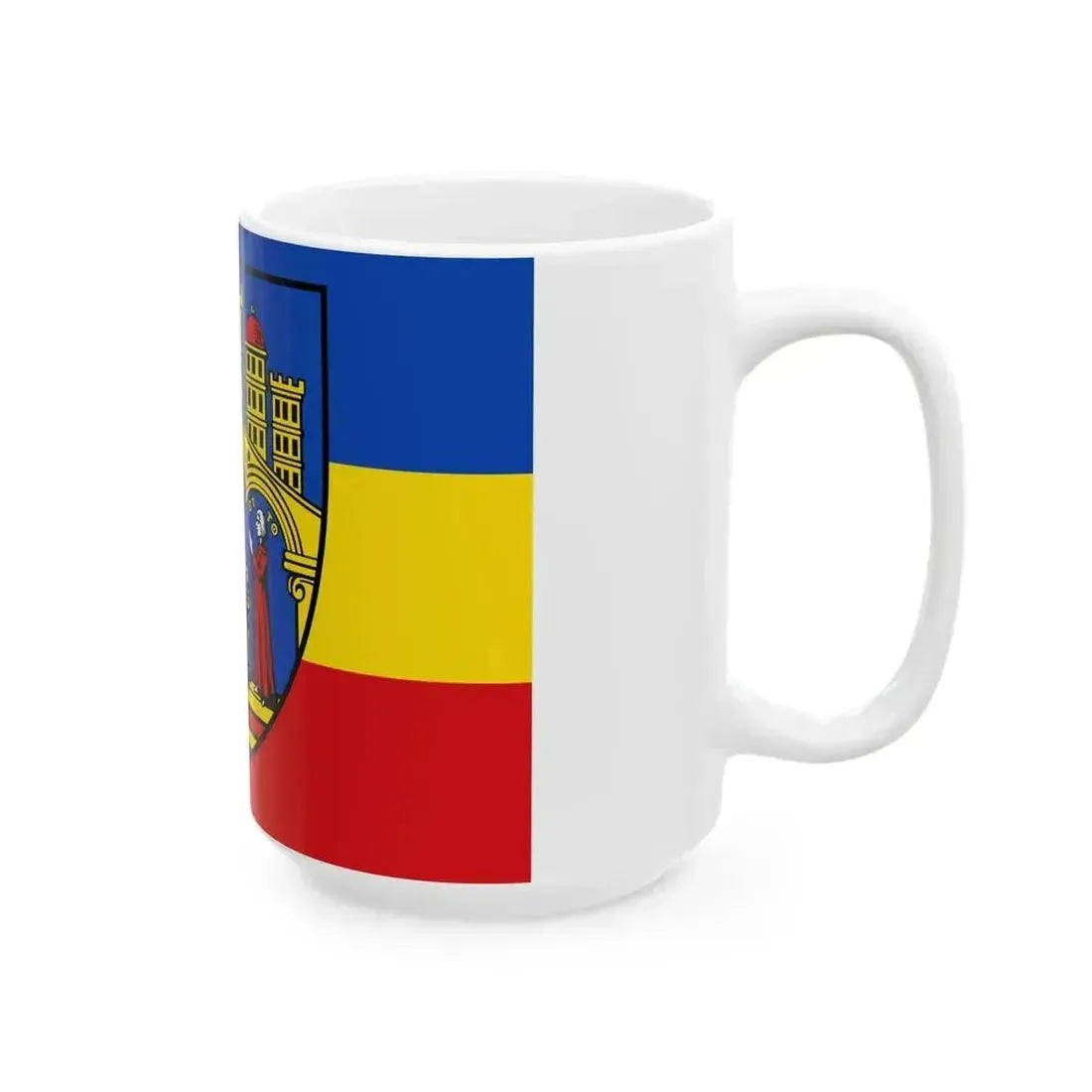 DEU Herborn horizontal Flag (Germany) White Coffee Mug - Go Mug Yourself
