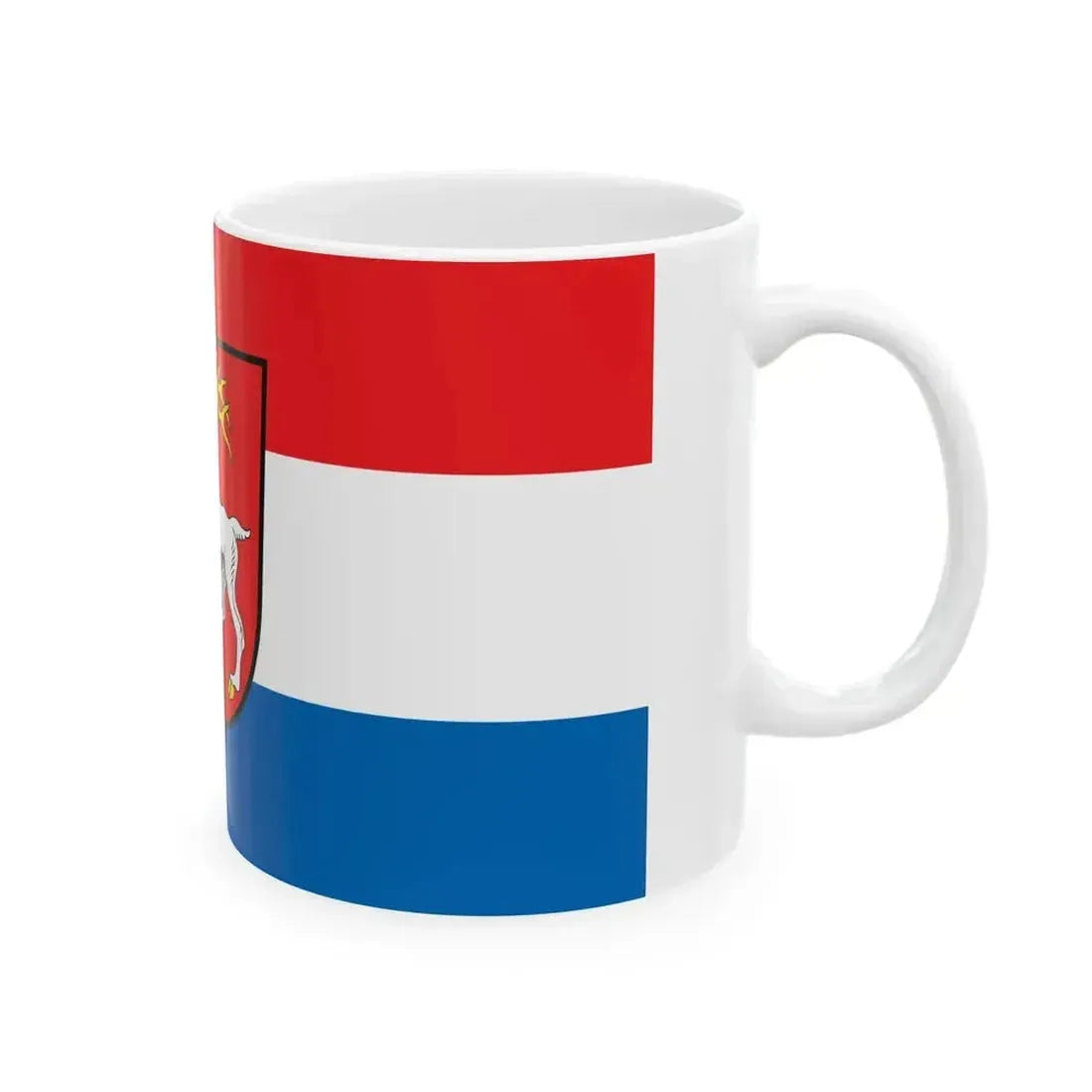 DEU Hirschau Flag (Germany) White Coffee Mug - Go Mug Yourself