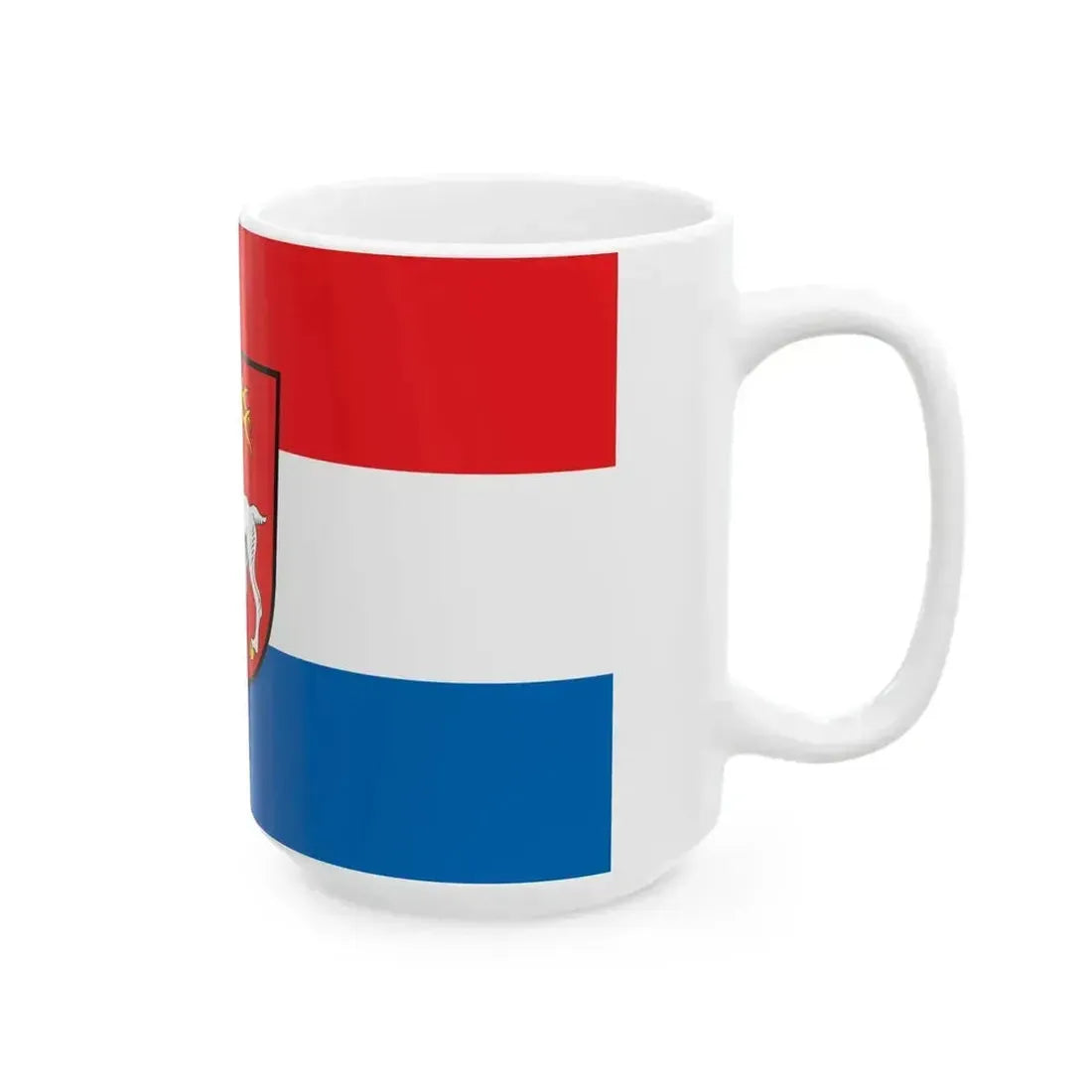 DEU Hirschau Flag (Germany) White Coffee Mug - Go Mug Yourself