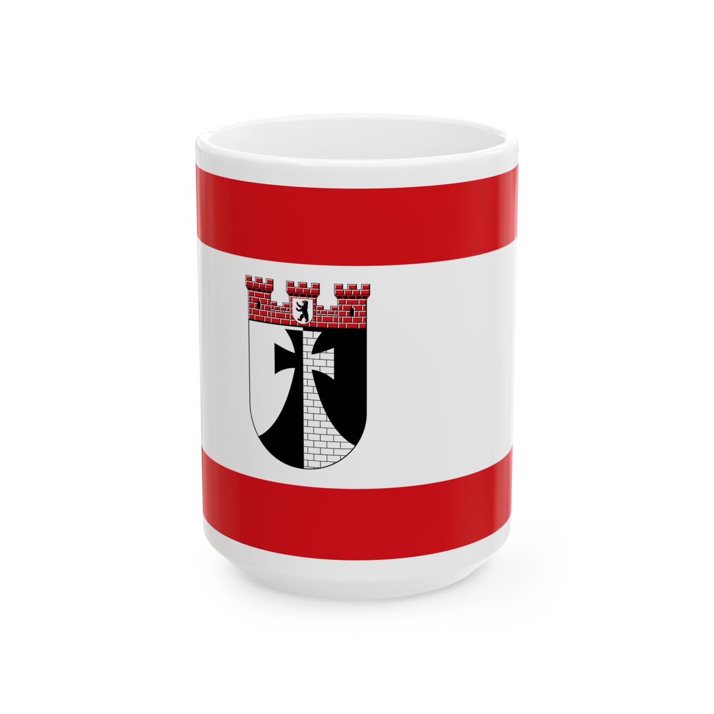 DEU Kreuzberg district Flag (Germany) White Coffee Mug-15oz-Go Mug Yourself