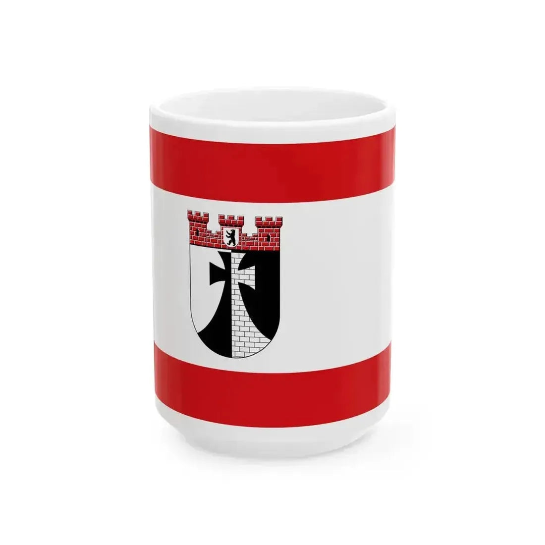 DEU Kreuzberg district Flag (Germany) White Coffee Mug 15oz - Go Mug Yourself