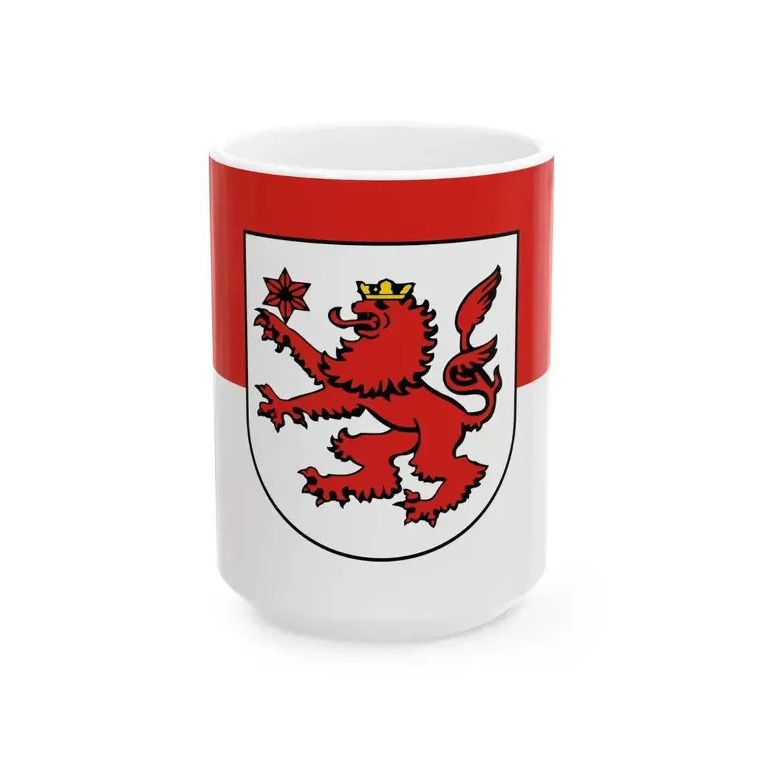 DEU Munderkingen Flag (Germany) White Coffee Mug 15oz - Go Mug Yourself
