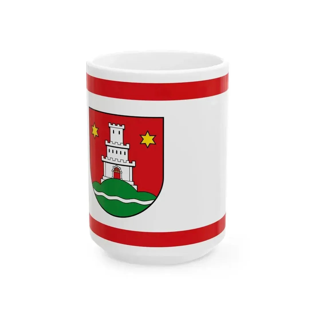 DEU Pinneberg Flag (Germany) White Coffee Mug 15oz - Go Mug Yourself