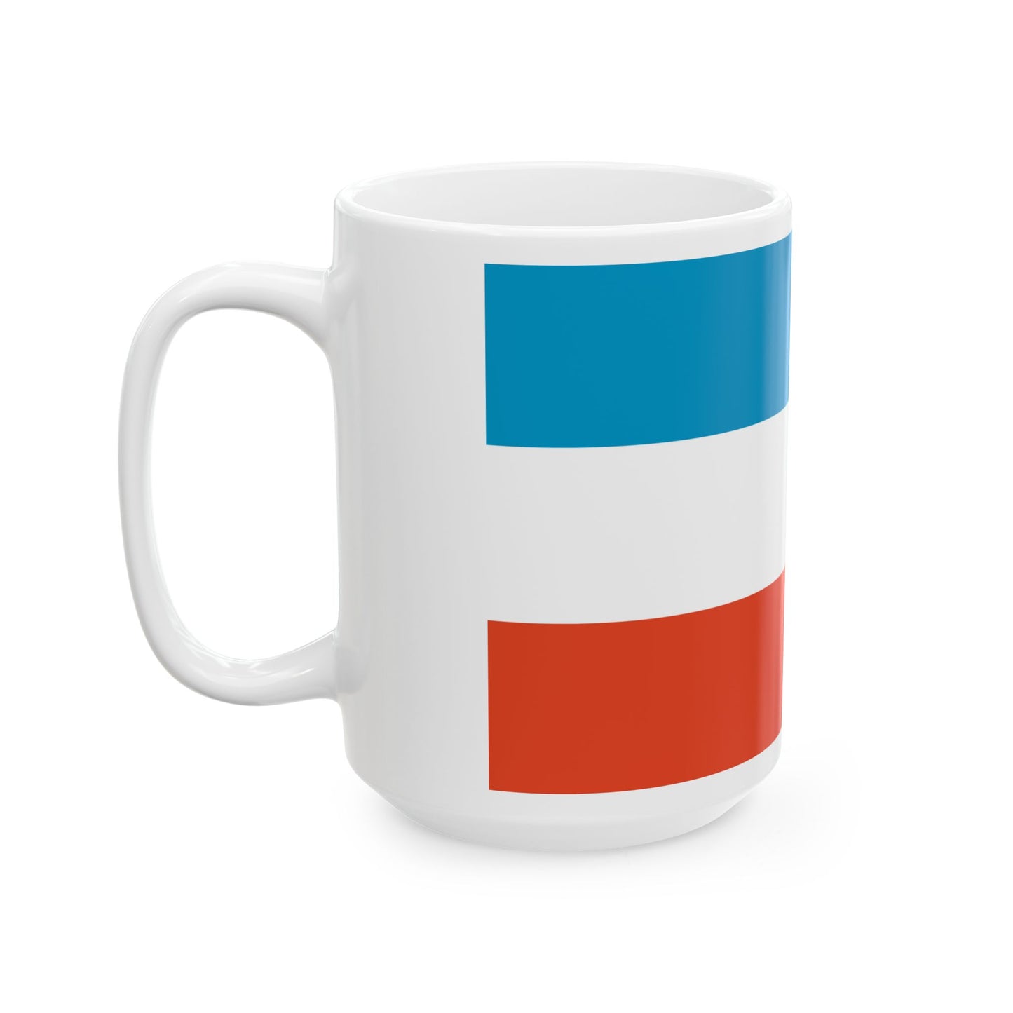 DEU Prenzlau Flag former (Germany) White Coffee Mug-Go Mug Yourself
