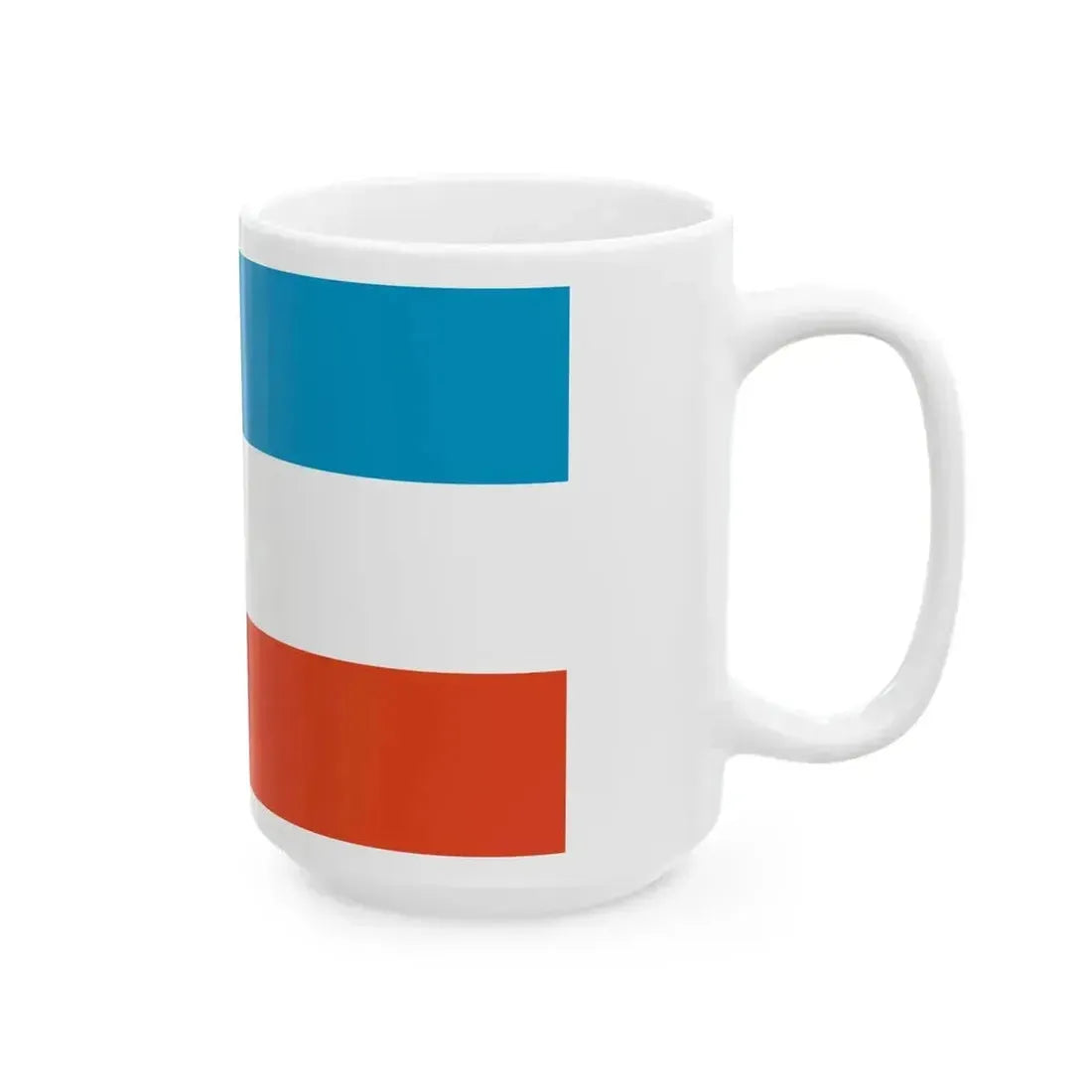 DEU Prenzlau Flag former (Germany) White Coffee Mug - Go Mug Yourself