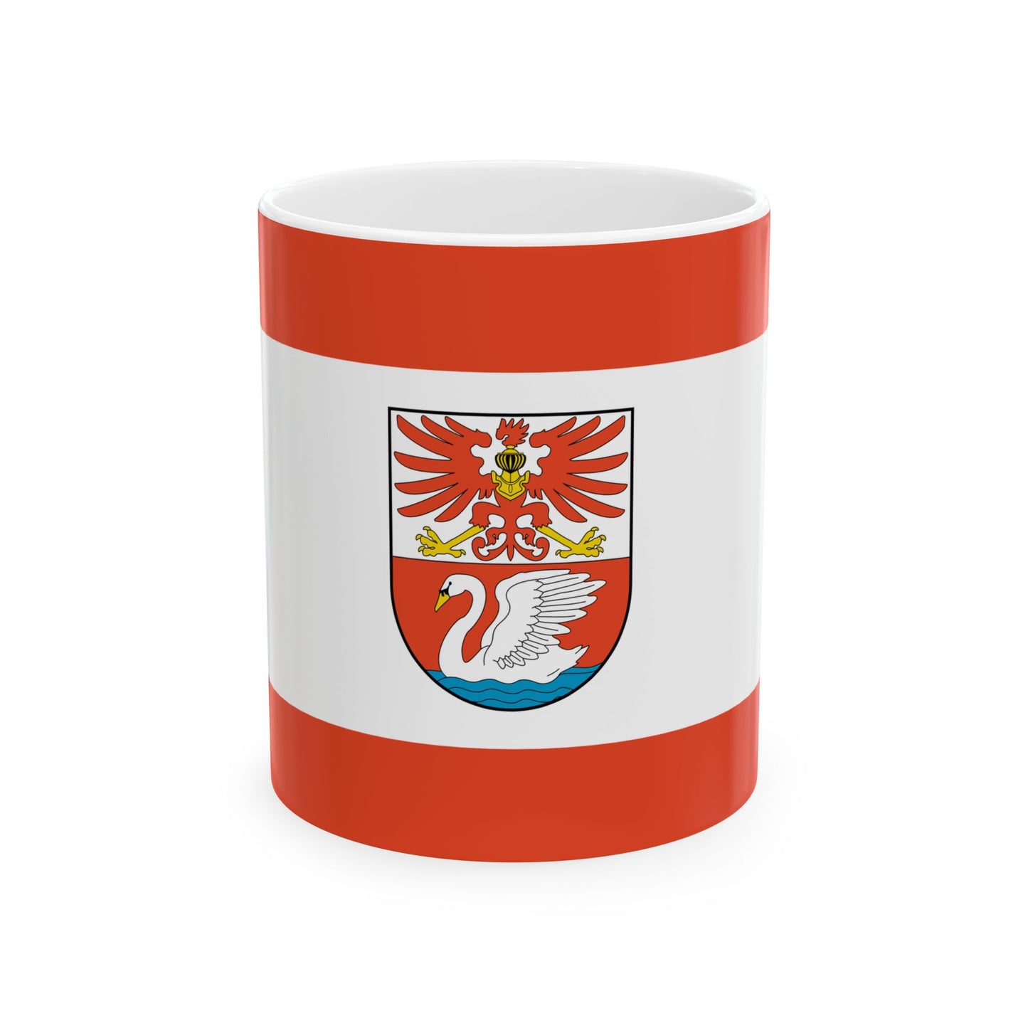 DEU Prenzlau Flag (Germany) White Coffee Mug-11oz-Go Mug Yourself