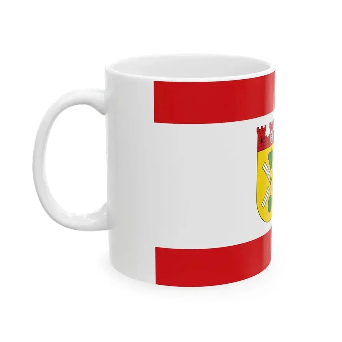 DEU Prenzlauer Berg district Flag (Germany) White Coffee Mug - Go Mug Yourself