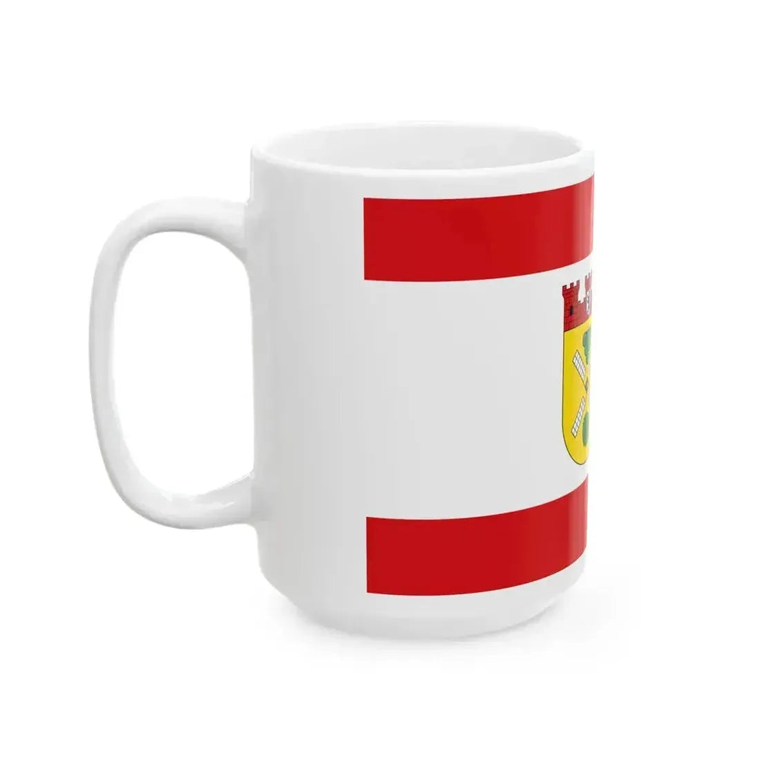 DEU Prenzlauer Berg district Flag (Germany) White Coffee Mug - Go Mug Yourself