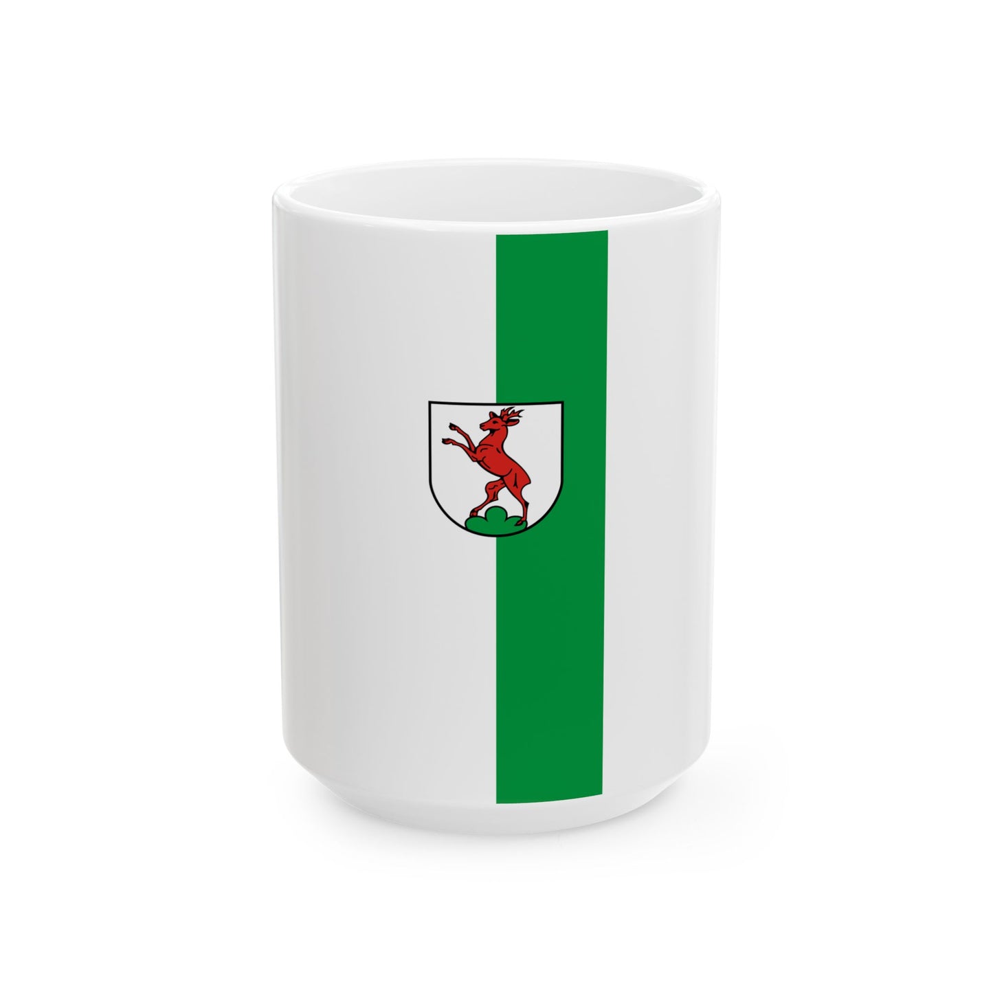 DEU Rechberghausen Banner deriv (Germany) White Coffee Mug-15oz-Go Mug Yourself