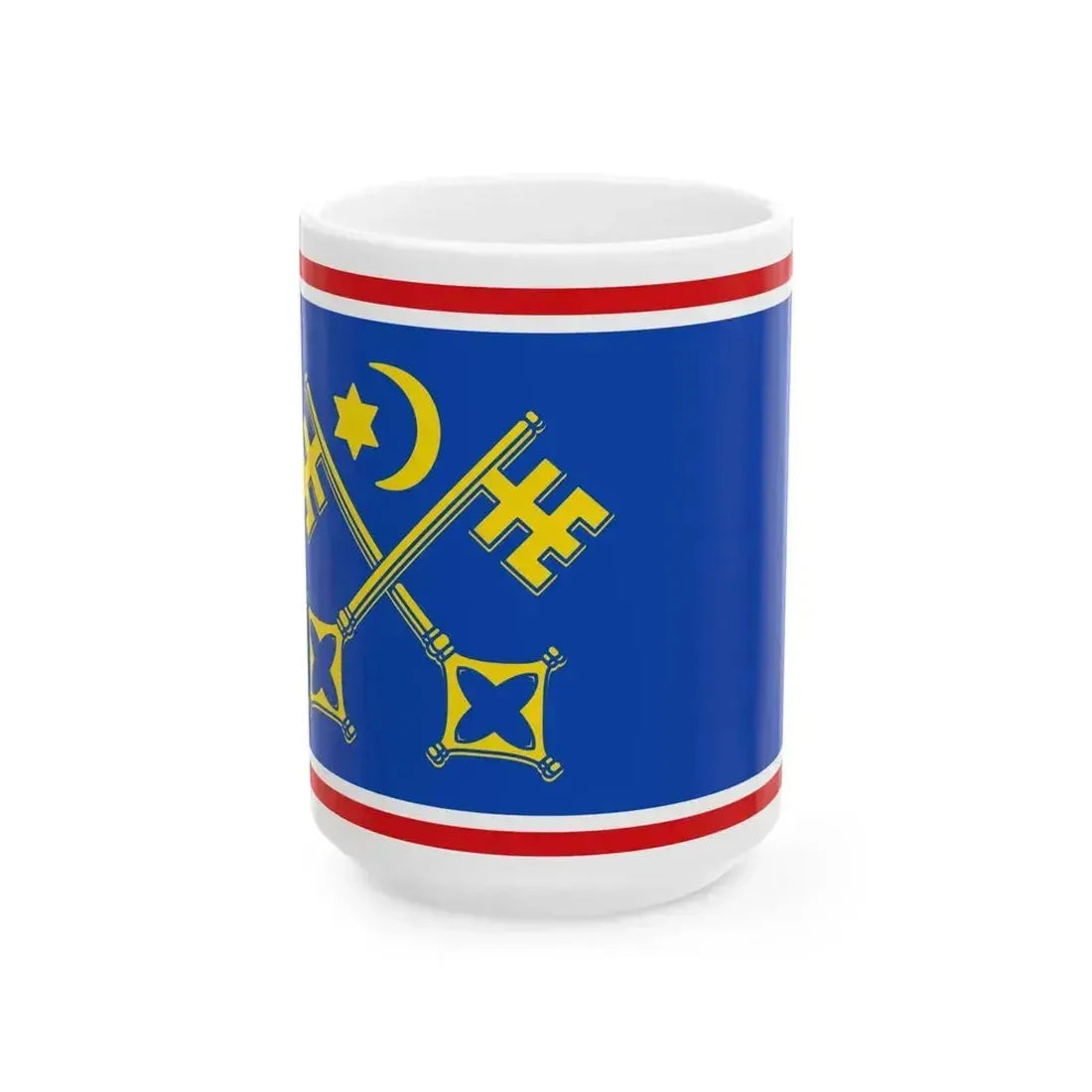 DEU Sankt Peter-Ording Flag (Germany) White Coffee Mug 15oz - Go Mug Yourself