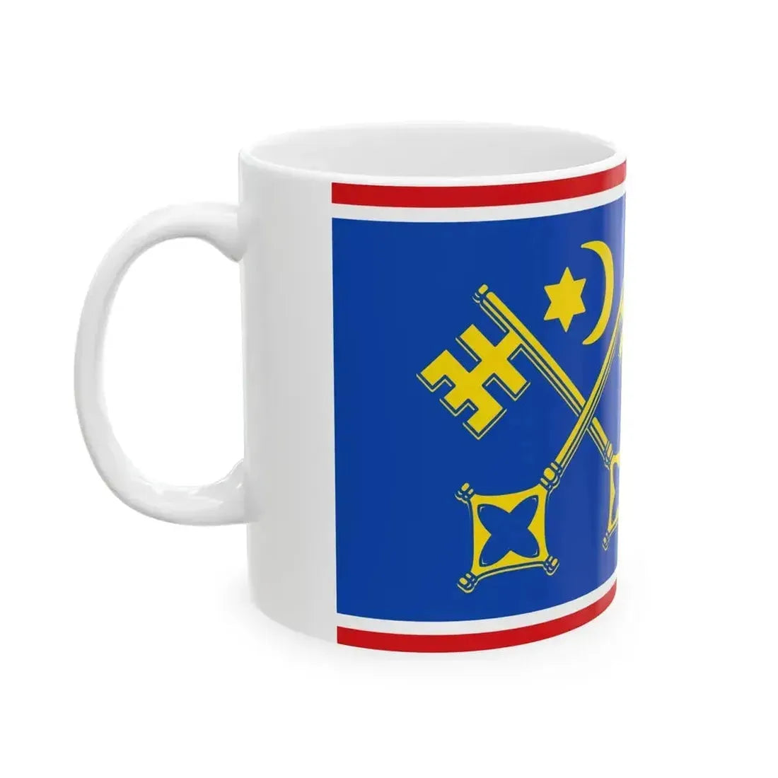 DEU Sankt Peter-Ording Flag (Germany) White Coffee Mug - Go Mug Yourself