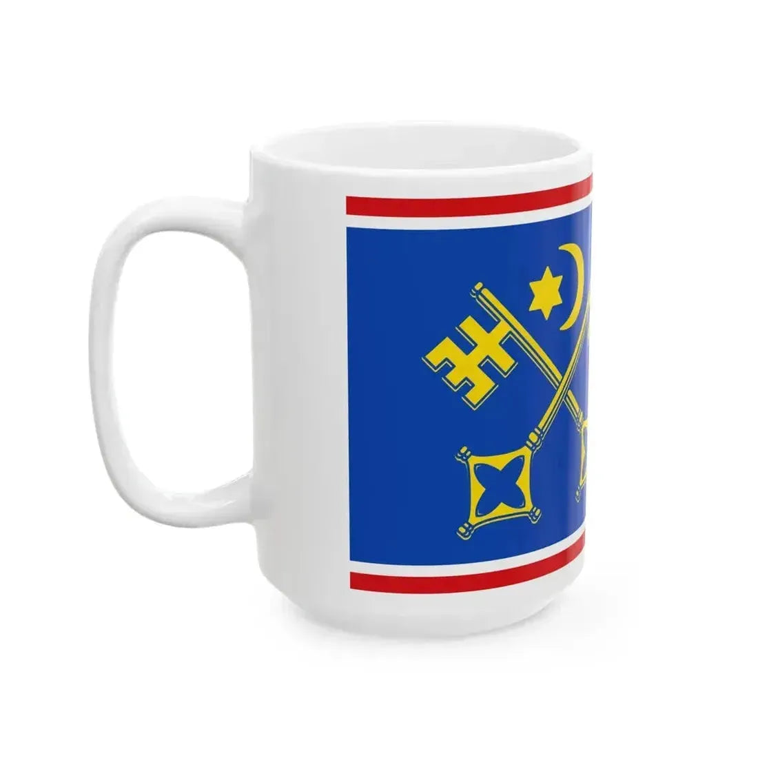 DEU Sankt Peter-Ording Flag (Germany) White Coffee Mug - Go Mug Yourself
