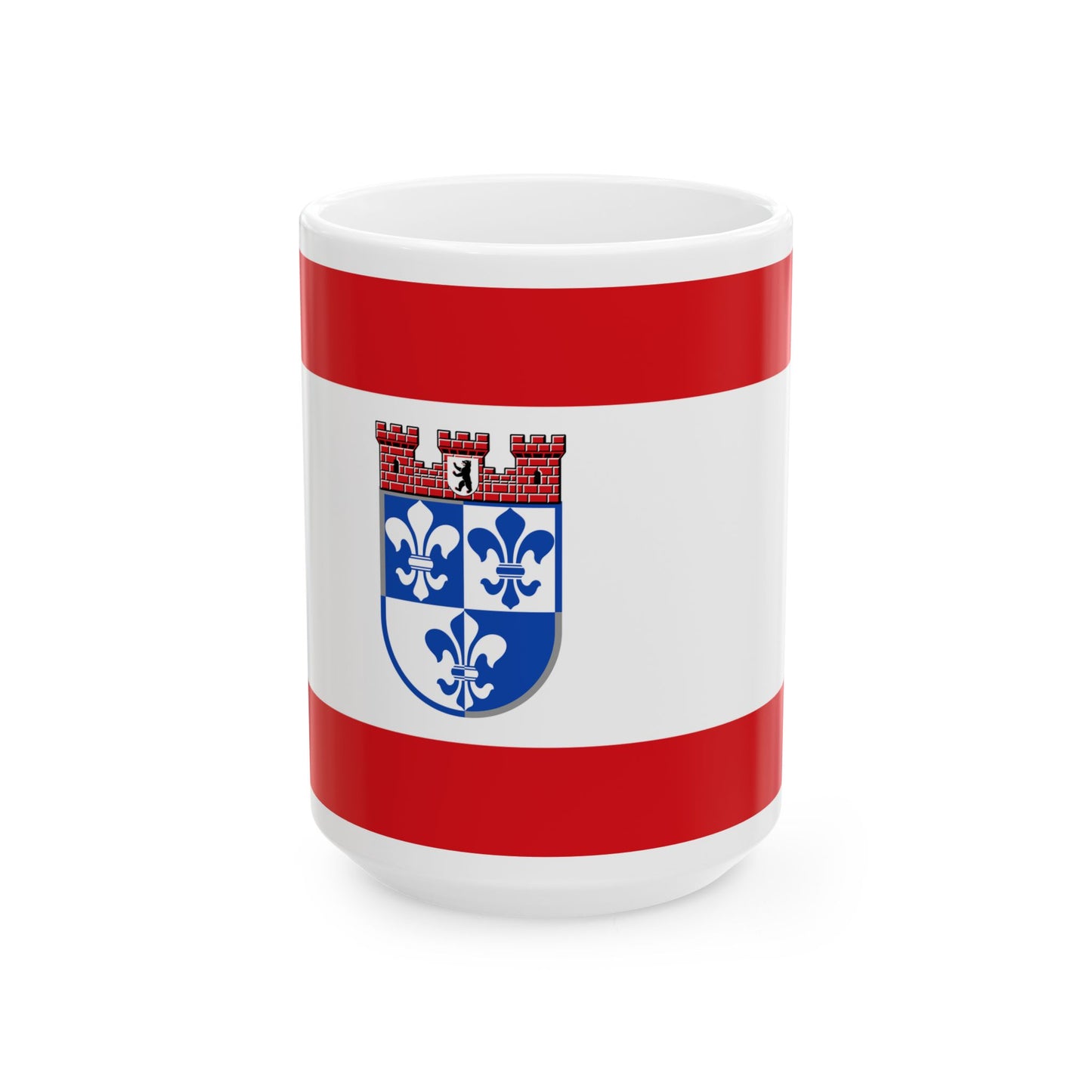 DEU Wilmersdorf district Flag (Germany) White Coffee Mug-15oz-Go Mug Yourself