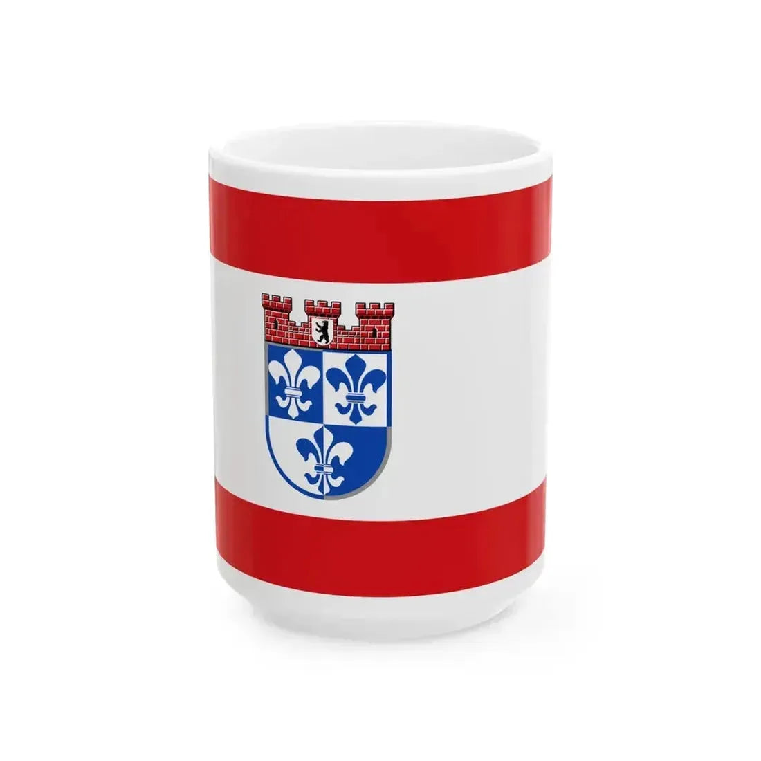DEU Wilmersdorf district Flag (Germany) White Coffee Mug 15oz - Go Mug Yourself