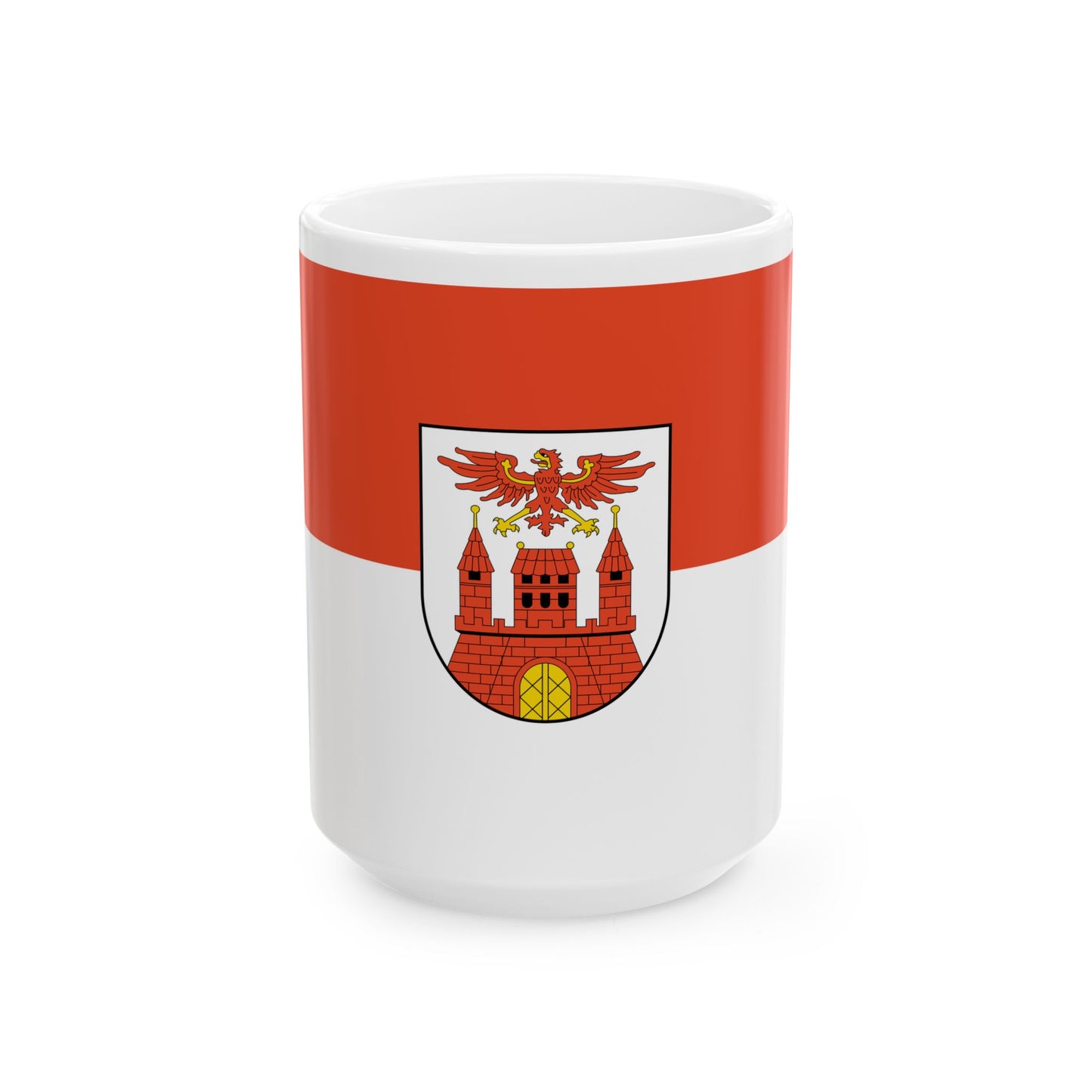 DEU Wittenberge Flag (Germany) White Coffee Mug-15oz-Go Mug Yourself