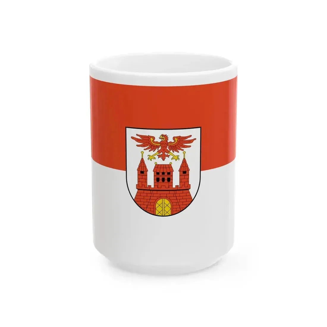 DEU Wittenberge Flag (Germany) White Coffee Mug 15oz - Go Mug Yourself