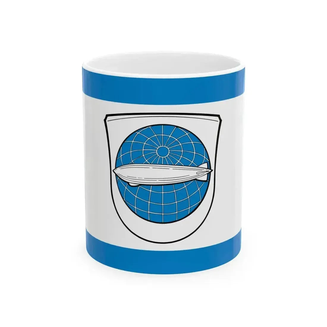 DEU Zeppelinheim Flag (Germany) White Coffee Mug 11oz - Go Mug Yourself
