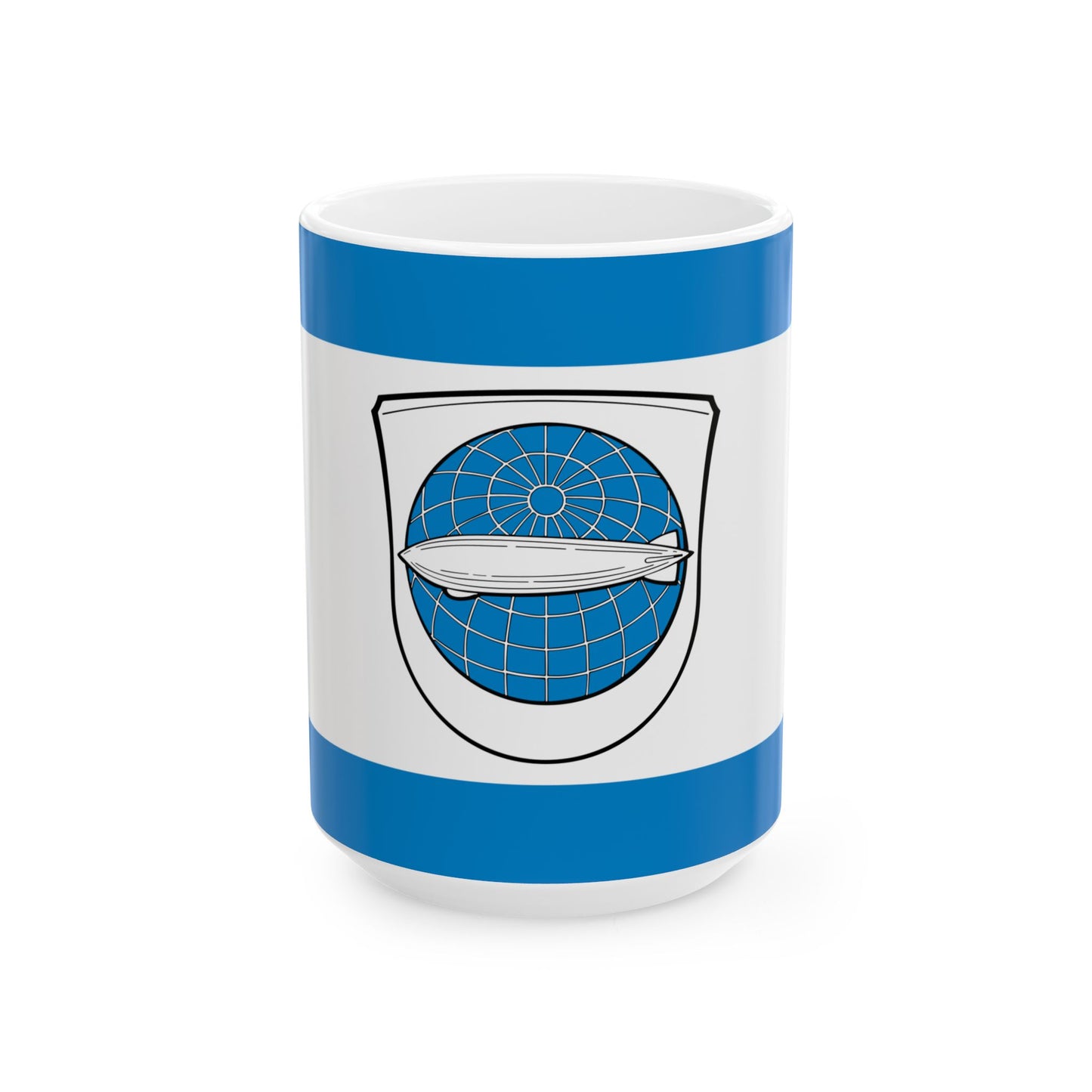 DEU Zeppelinheim Flag (Germany) White Coffee Mug-15oz-Go Mug Yourself