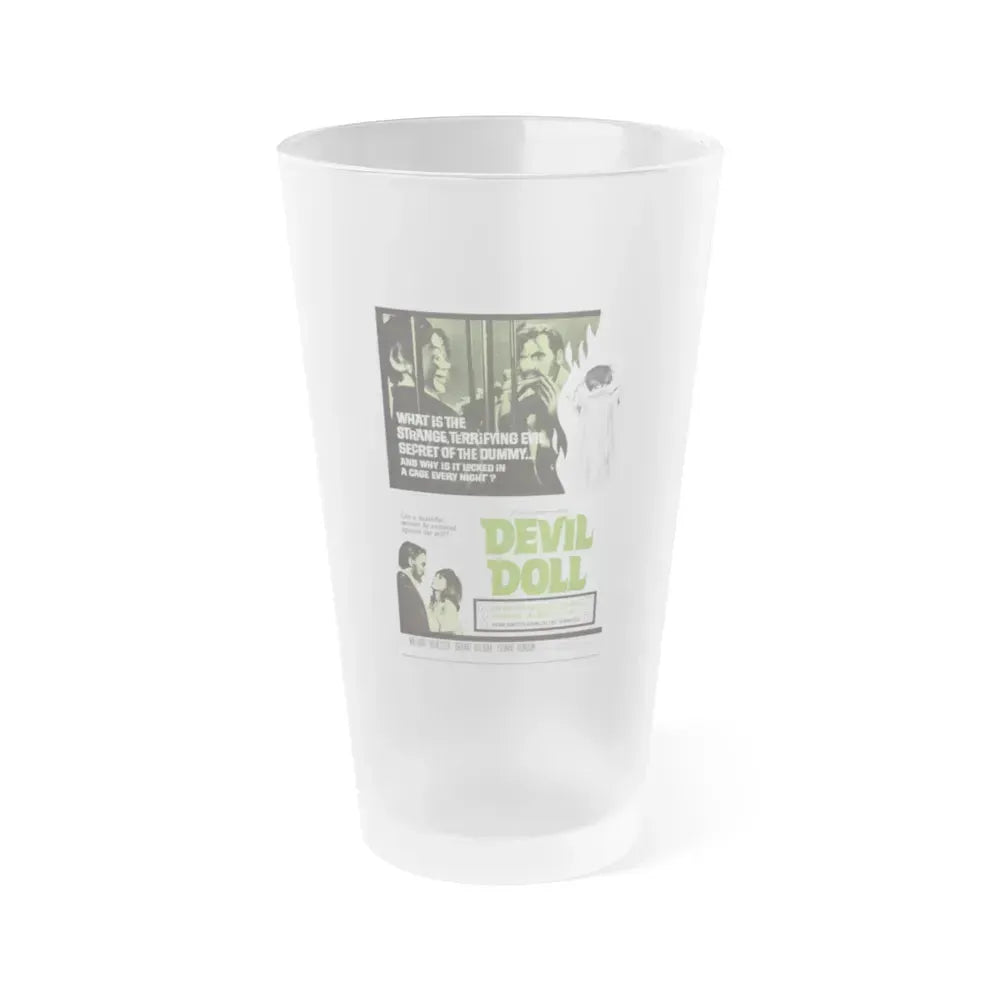 DEVIL DOLL 1964 Movie Poster - Frosted Pint Glass 16oz 16oz Frosted - Go Mug Yourself