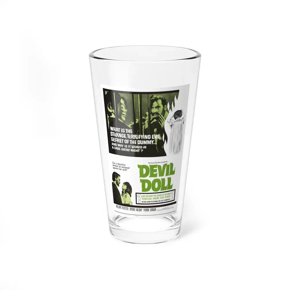 DEVIL DOLL 1964 Movie Poster - Pint Glass 16oz 16oz - Go Mug Yourself