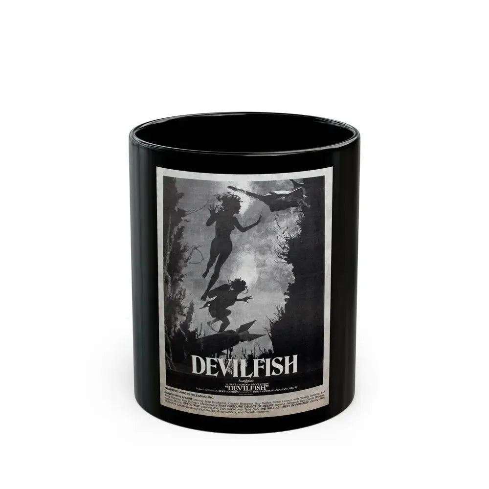 DEVIL FISH (NEVER PRODUCED) 1984 Movie Poster - Black Coffee Mug 11oz - Go Mug Yourself