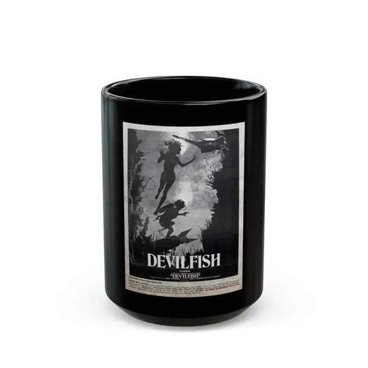 DEVIL FISH (NEVER PRODUCED) 1984 Movie Poster - Black Coffee Mug 15oz - Go Mug Yourself