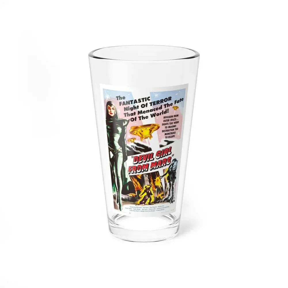 DEVIL GIRL FROM MARS 1954 Movie Poster - Pint Glass 16oz 16oz - Go Mug Yourself