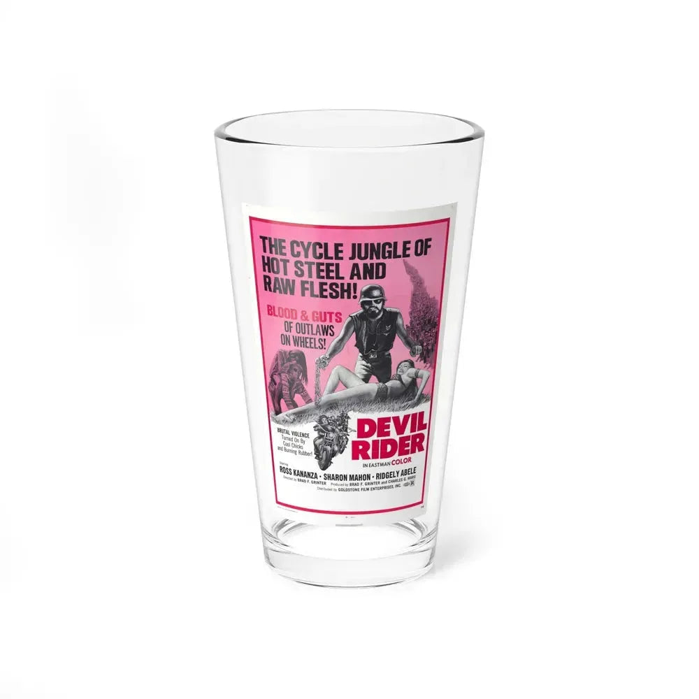 DEVIL RIDER 1970 Movie Poster - Pint Glass 16oz 16oz - Go Mug Yourself