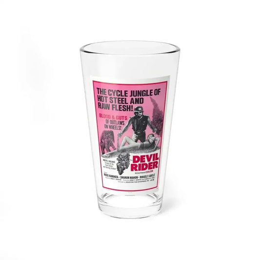 DEVIL RIDER 1970 Movie Poster - Pint Glass 16oz 16oz - Go Mug Yourself