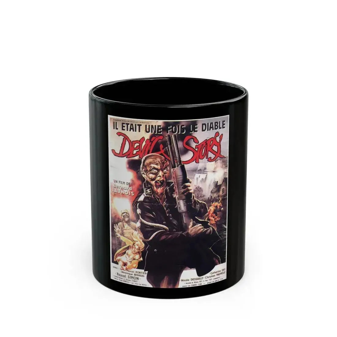 DEVIL'S STORY (NAZI ZOMBIE) 1986 Movie Poster - Black Coffee Mug 11oz - Go Mug Yourself