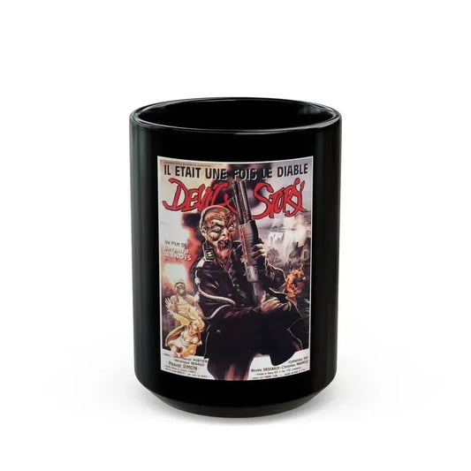 DEVIL'S STORY (NAZI ZOMBIE) 1986 Movie Poster - Black Coffee Mug 15oz - Go Mug Yourself
