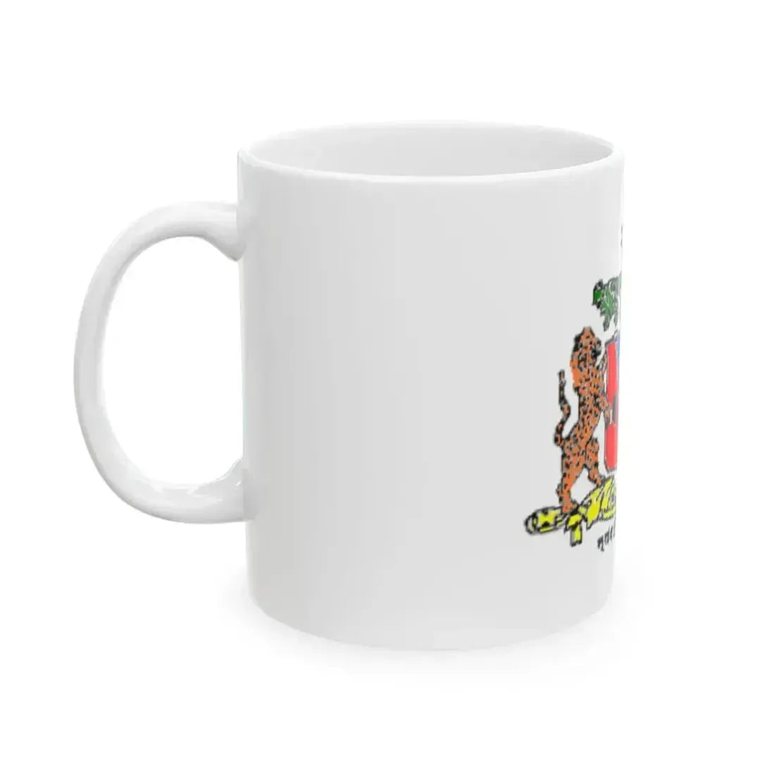 Dharampur flag (India) White Coffee Mug - Go Mug Yourself