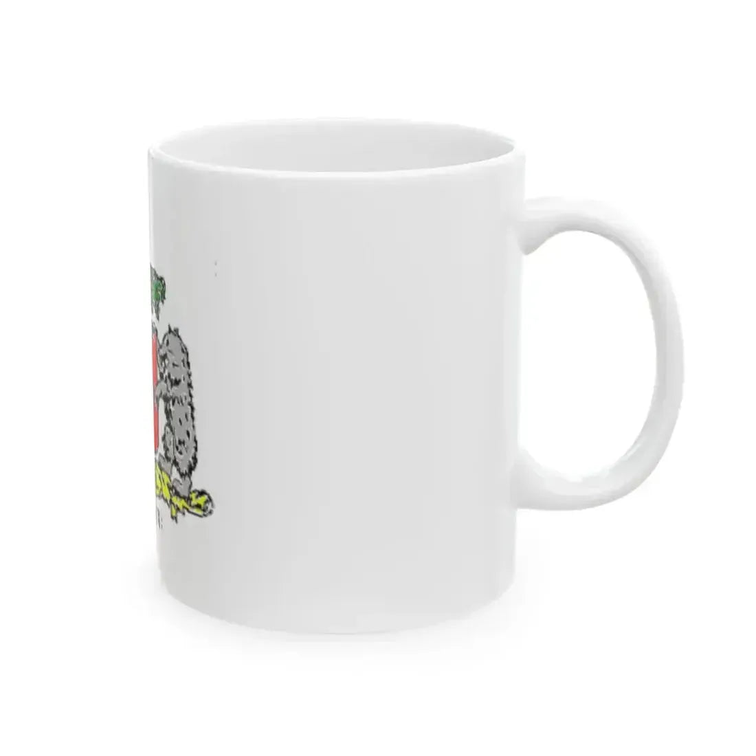 Dharampur flag (India) White Coffee Mug - Go Mug Yourself