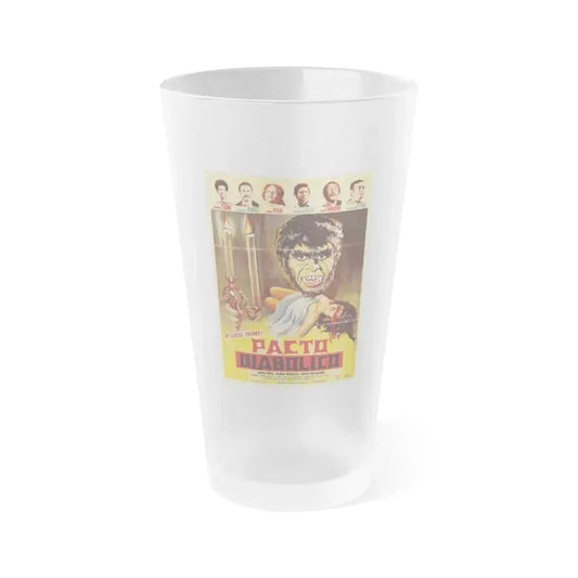 DIABOLICAL PACT 1969 Movie Poster - Frosted Pint Glass 16oz 16oz Frosted - Go Mug Yourself