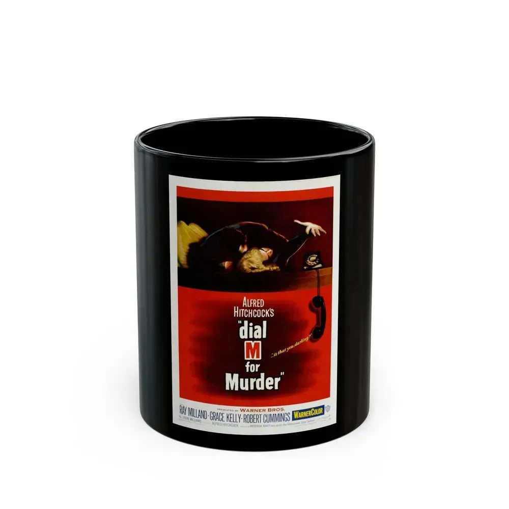 DIAL M FOR MURDER 1954 Movie Poster - Black Coffee Mug 11oz - Go Mug Yourself