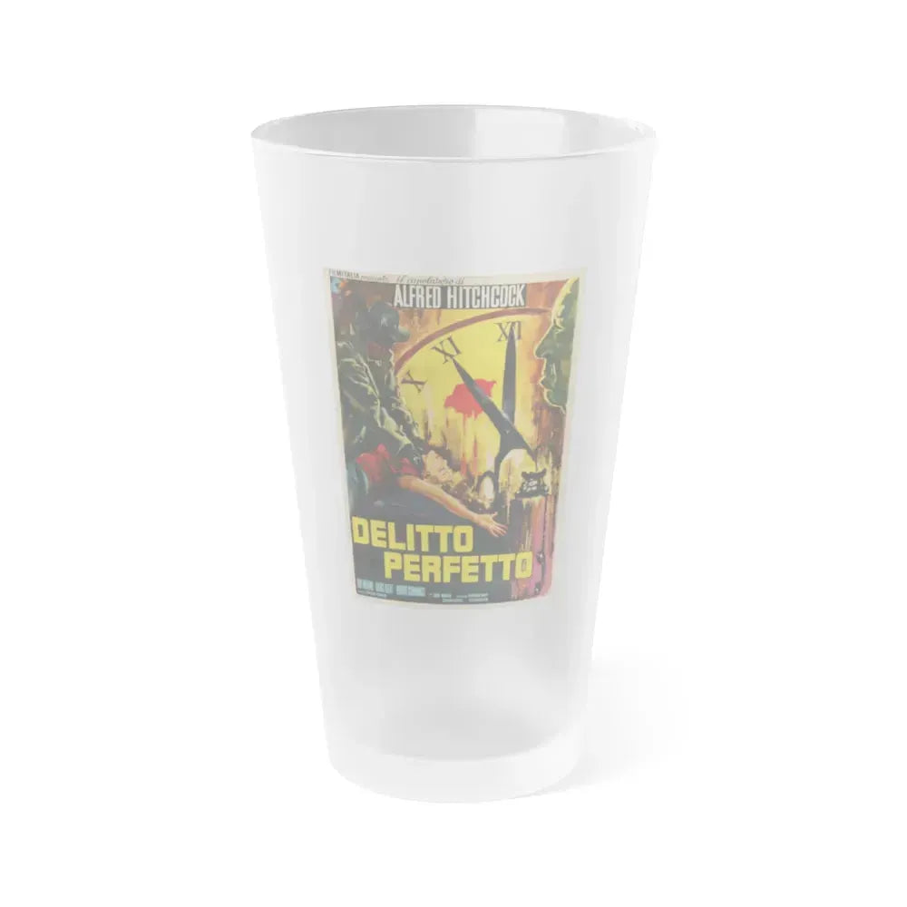 DIAL M FOR MURDER (ITALIAN) 1954 Movie Poster - Frosted Pint Glass 16oz 16oz Frosted - Go Mug Yourself