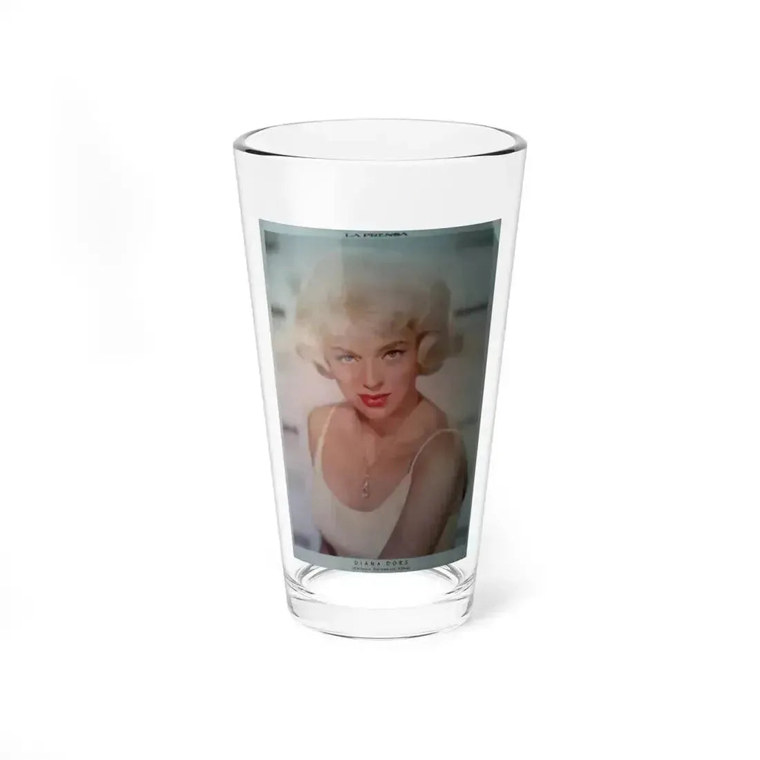 Diana Dors #100 (Vintage Female Icon) Pint Glass 16oz 16oz - Go Mug Yourself