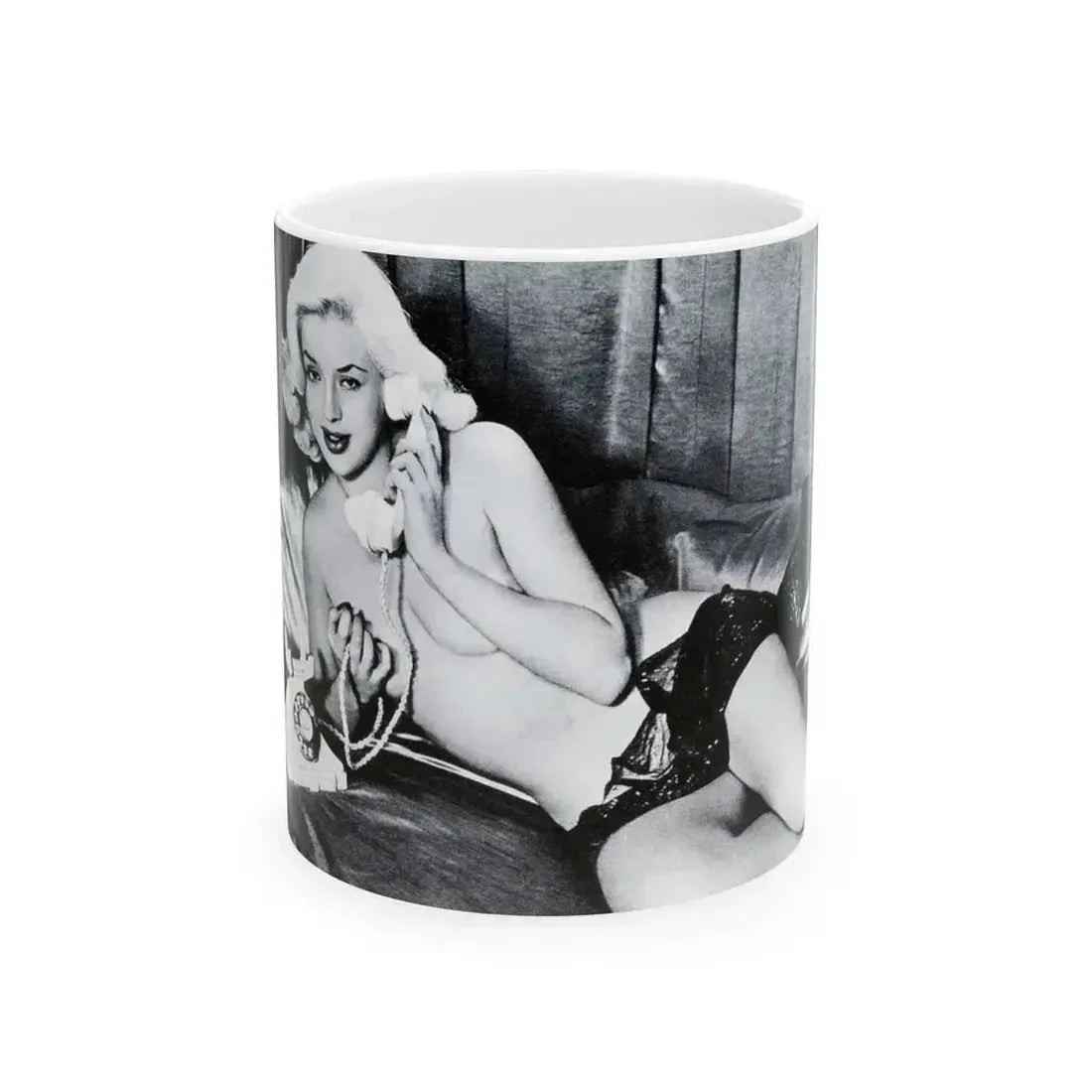 Diana Dors #101 (Vintage Female Icon) White Coffee Mug 11oz - Go Mug Yourself