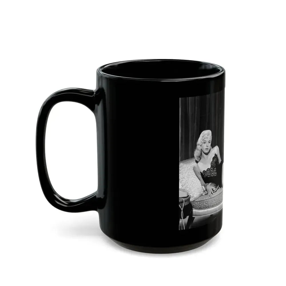 Diana Dors #103 (Vintage Female Icon) Black Coffee Mug - Go Mug Yourself